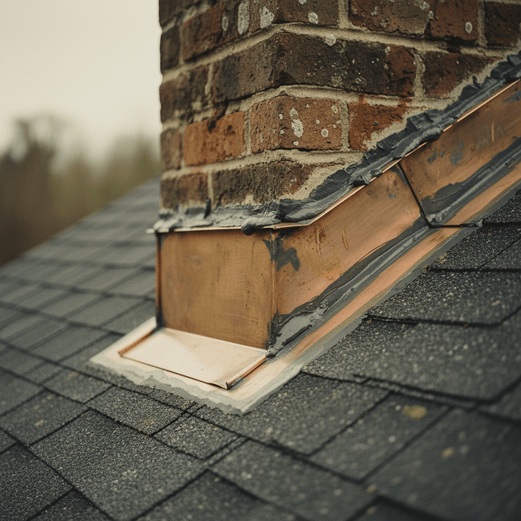 Professional roof flashing and waterproofing detail work